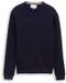 Tom Tailor Pull en maille avec cachemire - Taille XXL - Bleu marine chiné tricoté