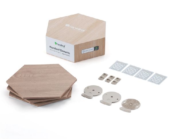 Nanoleaf Elements Wood Look Hex Uitbreidingspakket - 3 stuks