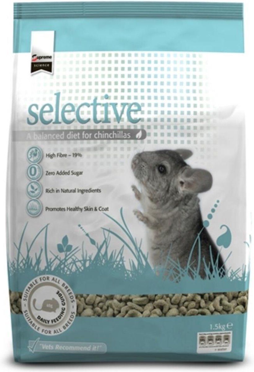 Supreme Science Selective Chinchilla 1,5 kg - 4 stuks