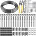 Grille de toit en acier inoxydable support pour plantes grimpantes - set de grille de toit lourde de 30 mètres