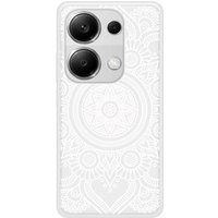 Xiaomi Redmi Note Mandala blanc Verstevigd hoesje met sublimatie bedrukking