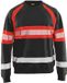 Blåkläder Sweater High Vis 3359-1158 - Zwart/High Vis Rood - XXXL
