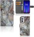 B2Ctelecom GSM Hoesje OnePlus Nord CE 2 Book Cover Marmer Grijs