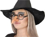 Atosa Horror/Halloween heksen verkleed accessoires - bril met heksen neus - Dames