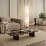 Lindby - vloerlamp - 2lichts - Textiel, ijzer - H: 117.4 cm - E27 - wit, zwart