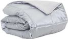 vidaXL Zomer dekbed zilver 155 x 220 cm satijn en microfiber