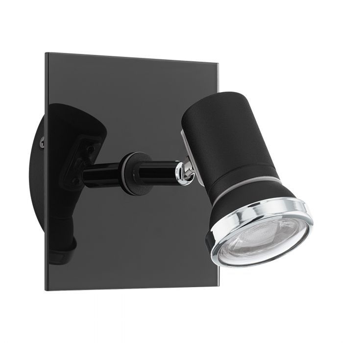 EGLO TAMARA 1 Plafondspot - Chroom/Zwart - GU10 - IP44