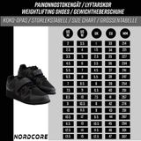 Nordcore Gewichthefschoenen Nordcore - EU46 - Zwart
