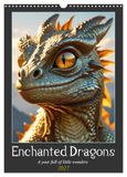Enchanted Calvendo Enchanted Dragons: A year full of little wonders (Wall Calendar 2027 DIN A3 portrait)