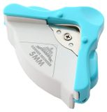Coupe-angle arrondi pour papier, rayon de coupe de 5 mm, ABS/acier, bleu