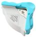 Coupe-angle arrondi pour papier, rayon de coupe de 5 mm, ABS/acier, bleu