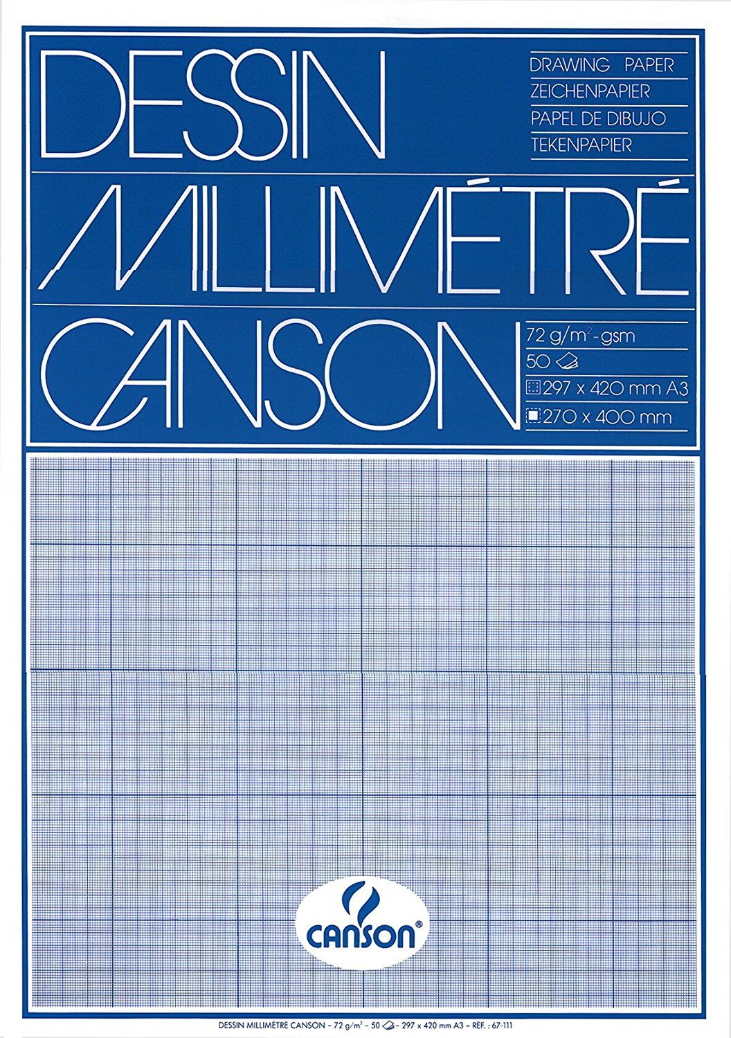 Canson Millimeterpapier A3 90 g/m² - 50 vel