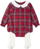 Envie de fraise Kerst babyset flanellen bloomer en maillot collab vertbaudet x Envie de Fraise