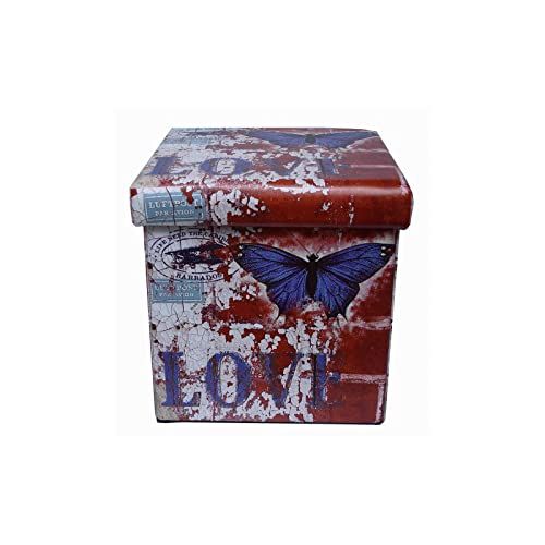 Biscottini Zitzak voor kinderen en volwassenen, 33 x 33 x 33 cm, vierkant met decoratie