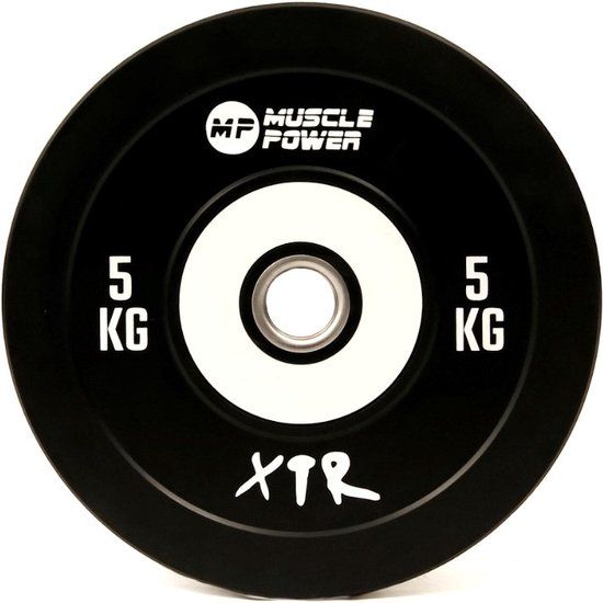 Muscle Power Bumper Plate Pro - 5 kg - Olympische Halterschijf 50 mm