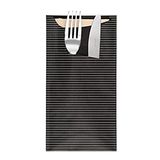 Garcia de Pou 250 bestekbak met servet 2 perzik in doos, kraft, zwart, 11,2 x 22,5 x 30 cm