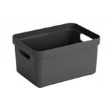 Sunware Boîte de rangement Anthracite Plastique 35,2 x 25,3 x 18,3 cm