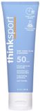 Thinksport SPF 50 Minerale Zonnebrandcrème – Natuurlijke en Veilige Zonbescherming voor Sport & Outdoor – Waterbestendig, UVA/UVB Bescherming – Vegan & Koraalvriendelijk – 89 ml