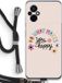 Case Company® - Xiaomi Poco M5 Case with Cord - Happy days - Black Cord - Back Cover