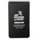 Modestone A103 Cahier spirale imperméable, 76 × 130 mm, Noir
