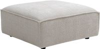 Vente-unique Poef RUZOLO Beige Chenille