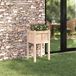 vidaXL Plantenbak Natuur 40 x 40 x 70 cm Massief Grenenhout