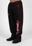 Gorilla Wear Marlow Mesh Pants - Trainingsbroek - Zwart/Rood - S/M