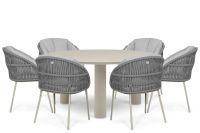 Santika Furniture Santika Pebble/Trino 158 cm dining tuinset 7-delig