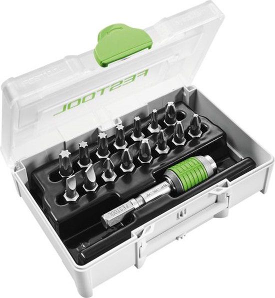 Festool SYS3 XXS CE-MX BHS 60 Bit-Assortiment - 16-delig