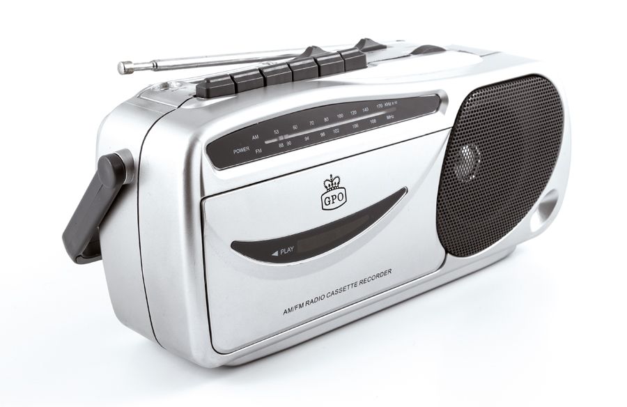 GPO W09401 - Radio cassette recorder - AM/FM - Draagbaar - Zwart/Grijs