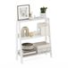Furinno Ladder Boekenkast Display Plank, 3-laags Wit