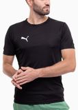 PUMA teamRISE Sportshirt Heren Zwart Polyester M