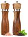 Molen van acaciahout - Set zout- en pepermolens - 20,3 cm