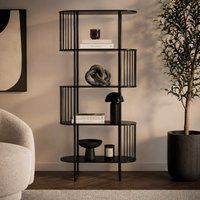 Hoxton Wandkast 5-laags - zwart
