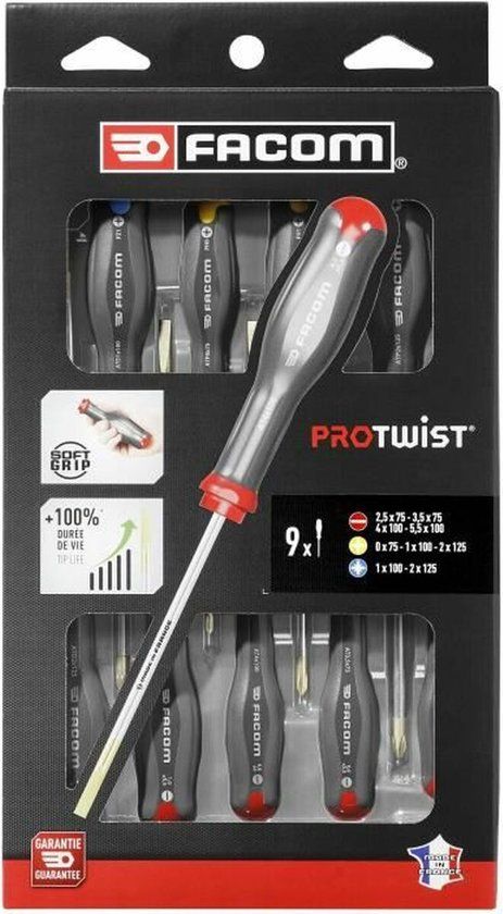 Facom Schroevendraaierset Protwist 9 Delig