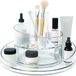 Merkloos Zenzara Cosmetica- en make-up-organizer met geïntegreerde houder, 2-traps en 360 graden draaibaar, transparant, eenheidsmaat