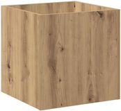 vidaXL Plantenbak - 40x40x40 cm - bewerkt hout - artisanaal - eikenkleur