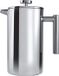 Cafè Ole Dubbelwandige Cafetiere 6 Cup - 0,8L - RVS - Zilver