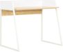 Maison Exclusive - Bureau blanc et chêne 90x60x88 cm