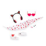 Corolle Girls 9000610050 Set met muziek en mode, 6 accessoires voor pop, vanaf 4 jaar
