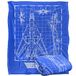 Top Gun Deken, 152 x 127 cm Plane Blueprint Silky Touch Super Zachte Sprei Deken