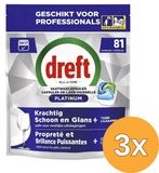 Dreft Platinum Regular All-in One Vaatwastabletten – 243 Tabs (3x81) - Voordeelverpakking