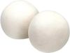 Koopman International Ultra Clean Boules pour sèche-linge - 2x - 100% laine - Réutilisable - Boules pour sèche-linge - 7 cm - Blanc