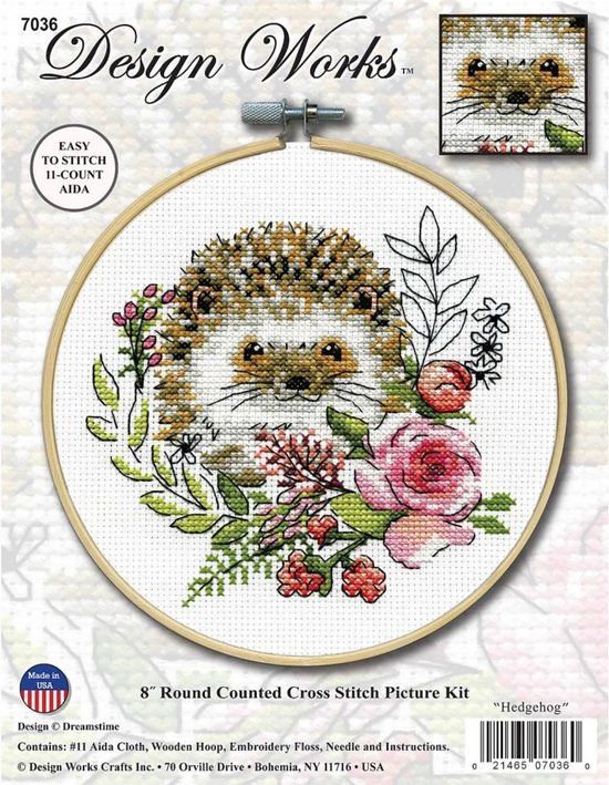 Design Work Crafts Borduurset Egeltje 20 cm