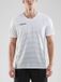 Craft Pro Control Stripe Shirt Korte Mouw Heren - Wit / Zilver