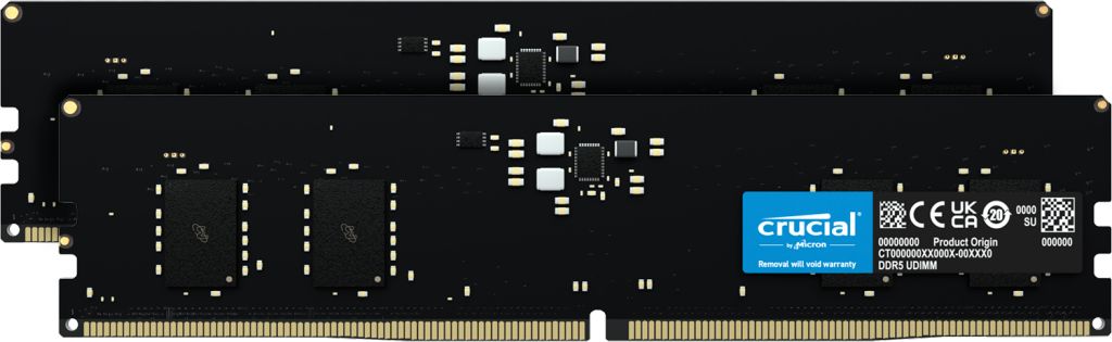Crucial CT2K8G48C40U5 16GB (2x8GB) DDR5 4800MHz Memory