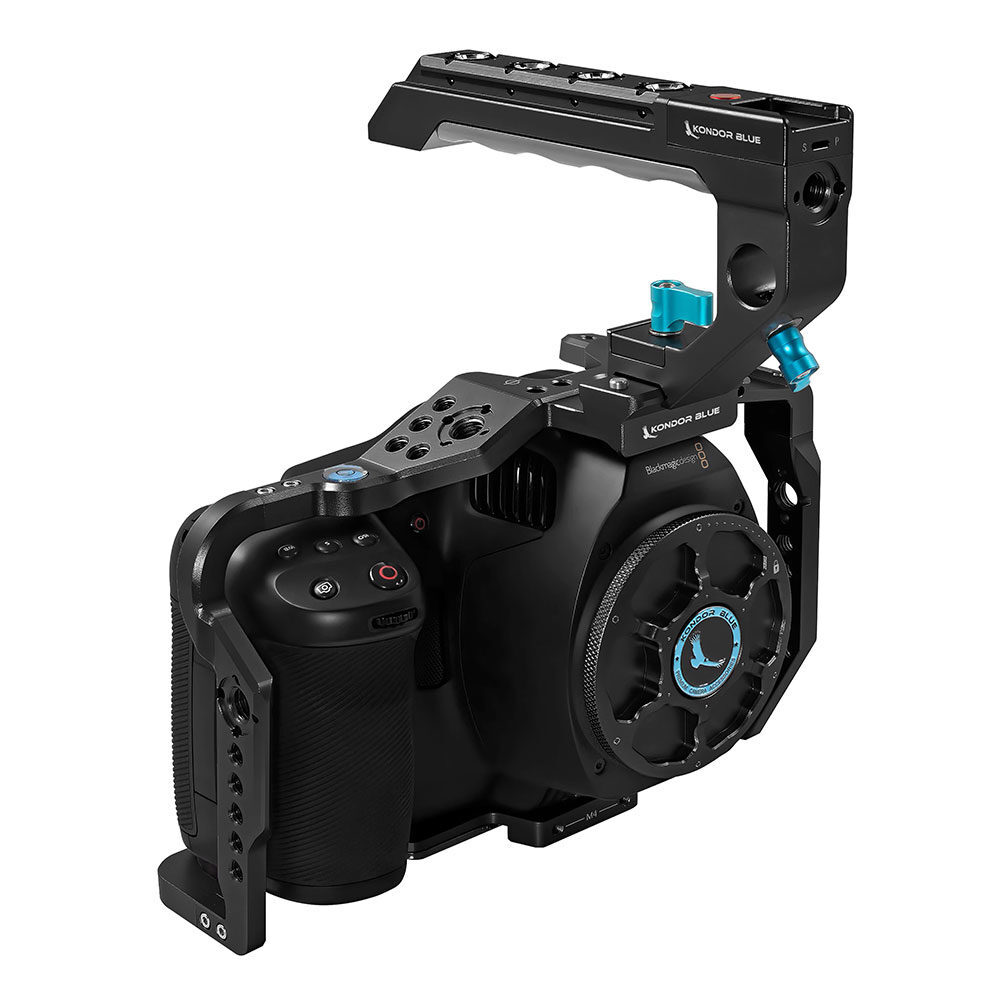 Kondor Blue Kondor Blue Blackmagic Pocket 6K Pro Cage with Top Handle Raven Black