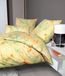 Mako-Satin Milano Ensemble de literie, 155x220 cm + 80x80 cm, Orange-Vert