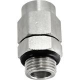 TRU COMPONENTS Connecteur à vis TC-14378360 TC-BKC0640-G02 Filetage (intérieur) 4 mm Filetage (extérieur) : 6 mm Dim. filetage : G 1/4 1 pièce