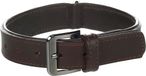 Denver Flamingo Denver Halsband Bruin Leer en Metaal Maat M 30-38cm